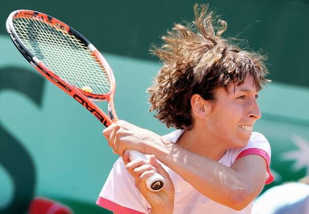 TENNIS - WTA, French Open 2011, Quali PARIS,FRANKREICH,19.MAI.11 - TENNIS - WTA Tennis Damen Tour, Grand Slam, Roland Garros, French Open, Qualifikation. Bild zeigt Yvonne Meusburger (AUT). 
