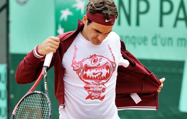TENNIS - ATP, French Open 2011, Vorschau PARIS,FRANKREICH,20.MAI.11 - TENNIS - ATP Tennis Herren World Tour, Grand Slam, Roland Garros, French Open, Vorberichte, Training. Bild zeigt Roger Federer (SUI). 