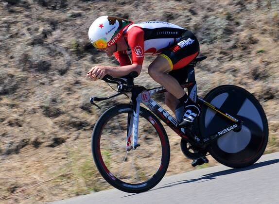 May 20, 2011. Levi Leipheimer (USA Radioshack) races the time trial race during the Amgen Tour of California cycling event in Solvang,CA. Cycling 2011: Amgen Tour of California MAY 20 - ZUMAcp4