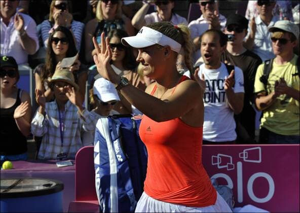 Brussels Open, Finale --- Siegerin Caroline Wozniacki (Dänemark)  PhotoNews o0 Jubel Freude
