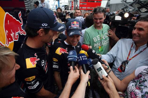 formula 1 GP, Monaco 25.05.2011, Sebastian Vettel, Mark Webber, Red Bull Racing, Medien,