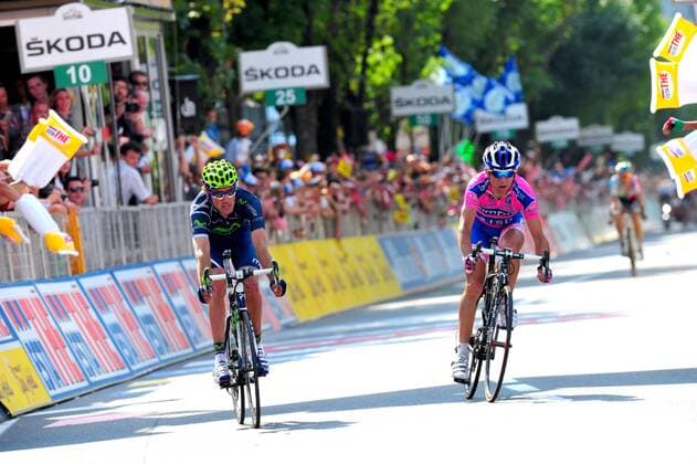 2011, Giro d Italia, tappa 17 Feltre - Tirano, Lampre - Isd 2011, Movistar 2011, Ulissi Diego, Lastras Pablo, Tirano 