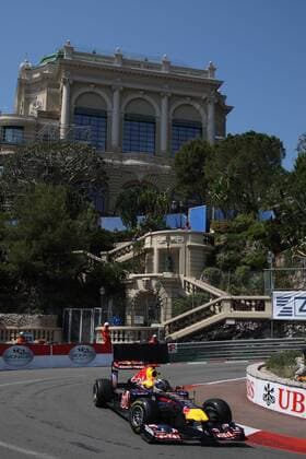 26.05.2011- Loews Kurve - First Practice Session, Sebastian Vettel (GER), Red Bull Racing, RB7 Monaco Grand Prix, Montecarlo, Round 6, 25-29 May 2011  o0 Loews Kurve Sportstätte Rennstrecke Sun Casino Totale