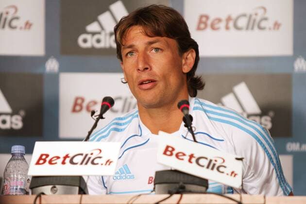 Gabriel Heinze (Marseille) Football : Gabriel Heinze annonce de depart - Conference de presse - 27.05.2011 - AudreyLeGuen Panoramic 