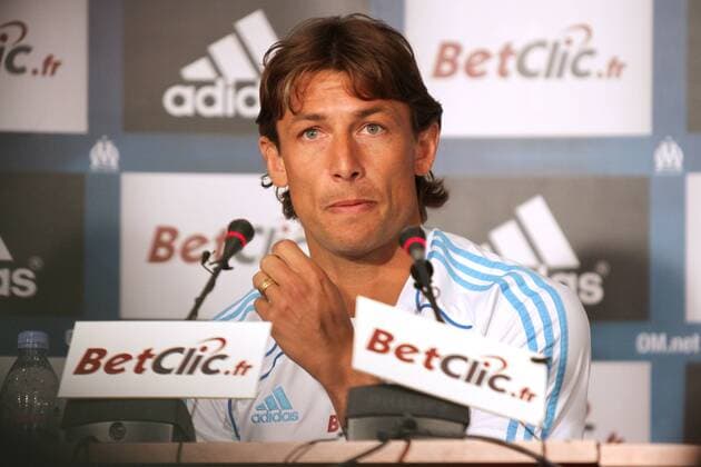 Gabriel Heinze (Marseille) Football : Gabriel Heinze annonce de depart - Conference de presse - 27.05.2011 - AudreyLeGuen Panoramic 