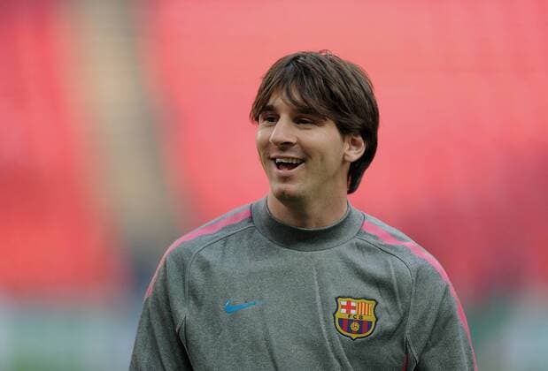 FUSSBALL CHAMPIONSLEAGUE FINALE SAISON 2010 2011 27.05.2010 FC Barcelona - Manchester United FC Abschlusstraining FC Barcelona; Lionel Messi (Barca) 