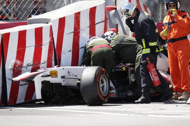Sergio Perez Mendoza (BMW Sauber) GP Monaco 2011 Formel 1 Grand Prix Monaco 2011 o0 Crash