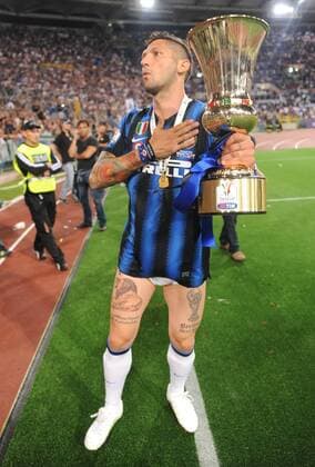Marco Materazzi (Inter Mailand) roma 29-05-2011 finale tim cup inter palermo - massimoxoliva o0 Pokal, Trophäe, Objekte Kurios Komik Tattoo