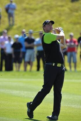 02.06.2011Peter Hanson (SWE) in action during round 1 of the Saab Wales Open Golf Championship from Celtic Manor on the Twenty Ten Course in Newport Gwent Wales. xKevinxBatchelorx  ActionPlus11177800 Content restricted for UK based newspaper