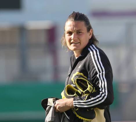Nadine Angerer (Deutschland) Abschlusstraining Deutsche Frauenfussballnationalmannschaft