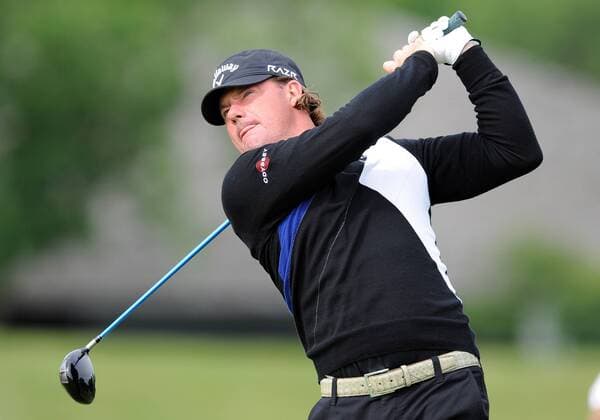 3 June 2011: Alex Cejka tees off at number one during the Memorial Golf Tournament second round of play at Muirfield Village Golf Course in Dublin, OH. PGA Golf Herren JUN 03 Memorial - Second Round Icon154110603012 EDITORIAL USE ONLY