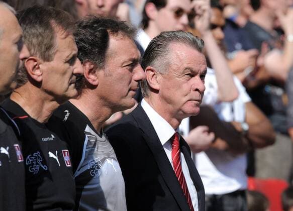 FUSSBALL INTERNATIONAL EM 2012-Qualifikation Gruppe A 04.06.2011 England - Schweiz Trainer Ottmar HITZFELD (Schweiz) 