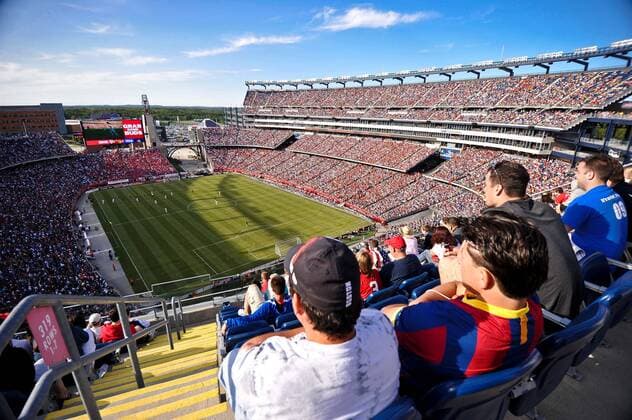 June 4, 2011 - Foxborough, Massachusetts, U.S - Fans wait for the start of the second half from the upper deck. International friendly of the USA soccer team at Gillette Stadium - ZUMAq39