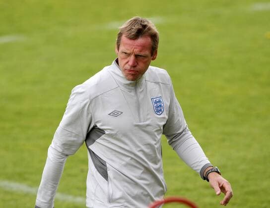 Englands Stuart Pearce in action during training Training Training - England U21 14th June, 2011 EDITORIAL USE ONLY. No use with unauthorised audio, video, data, fixture lists, club league logos or live services. Online in-match use limited to 120 images, no video emulation. No use in betting, games or single club league player publications.