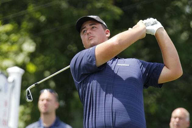 June 15, 2011 - Bethesda, Maryland, U.S. - MICHAEL PUTNAM tees off of hole number 10 at Congressional Country Club in preparation for the U.S. Open Golf 2011 - U.S. Open Wednesday Practice - ZUMAb21