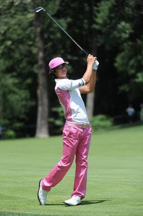 Ryo Ishikawa of Japan is seen during a practice round prior to the start of the US Open at Congressional Country Club in Bethesda, Maryland on June 15, 2011.  WAP20110615330