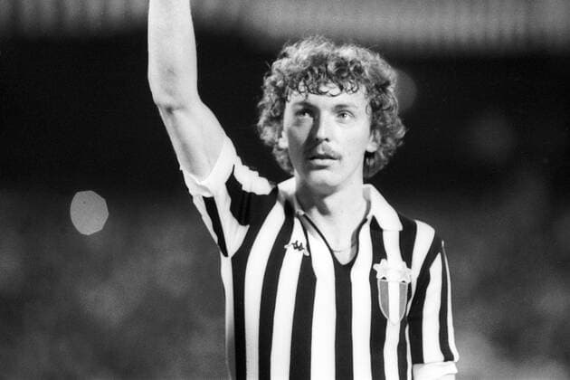 Zbigniew Boniek (Juventus Turin) Aktion Porträt