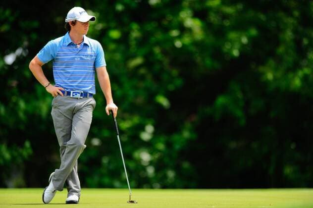 June 17, 2011 - Rory McIlroy waits for his chance for eagle on the sixteenth green during second round play at the US Open Championship at Congressional Country Club in Potomac, MD. Golf 2011: US Open JUN 17 - ZUMAcjm