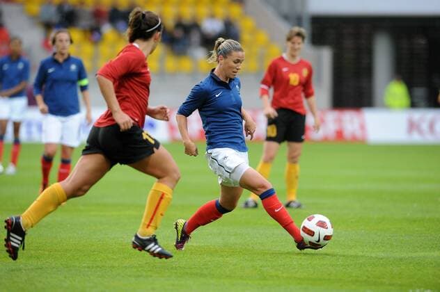 Football : France Belgique - Match amical - 18.06.2011 Camille Abily (France) Football : France Belgique - Match amical - 18.06.2011 N.LeGouic FEP Panoramic 