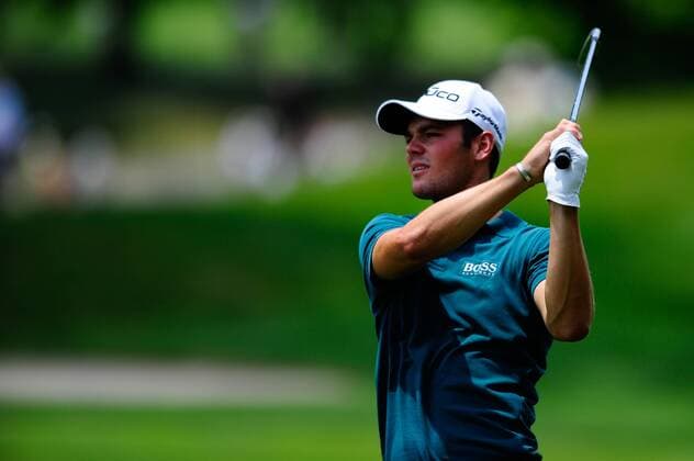 June 18, 2011 - Martin Kaymer hits an approach shot during third round play at the US Open Championship at Congressional Country Club in Bethesda MD. Golf 2011: US Open JUN 18 - ZUMAcjm