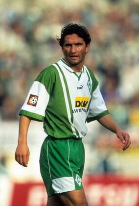 Bruno Labbadia (SV Werder Bremen) Fußball 1. BL Herren Saison 1996 1997 Einzelbild Bremen