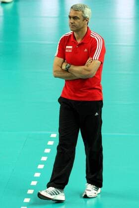 24.06.2011, Plock - World League 2011 - Polen vs Puerto Rico --- ANDREA ANASTASI (POLAND) HEAD COACH ---  20110624CSJP3005 o0 Einzelbild Freisteller
