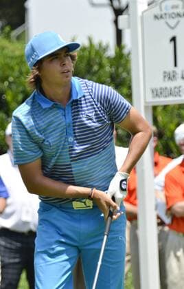 July 2, 2011 - Newtown Square, PA, USA - RICKIE FOWLER tee s off to start his third round play at the AT&T National, held at the Aronimink Golf Club in Newton Square Pa. 2011 AT&T National - ZUMArf1