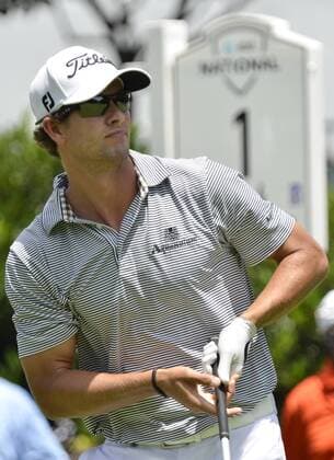 July 2, 2011 - Newtown Square, PA, USA - ADAM SCOTT tee s off to start his third round play at the AT&T National, held at the Aronimink Golf Club in Newton Square Pa. 2011 AT&T National - ZUMArf1