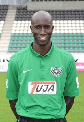 04.07.2011,Fussball, 3. LIGA, Saison 2011 2012, SPORTANLAGE PREUßEN MÜNSTER STADION, Münster Fototermin SC Preußen Münster 2011 2012 Portrait Babacar N Diaye (SC Preußen Münster)