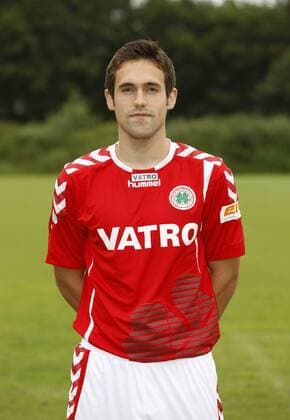 Fussball-3.Bundesliga, Saison 2011 2012 -Mannschaftsvorstellung Rot-Weiß Oberhausen im Hotel Klosterpforte in Harsewinkel-Marienfeld am 04.07.2011.Herren,hoch,Porträt,Einzelbild,Fotoshooting, Nedim Hasanbegovic