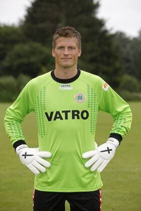 Fussball-3.Bundesliga, Saison 2011 2012 -Mannschaftsvorstellung Rot-Weiß Oberhausen im Hotel Klosterpforte in Harsewinkel-Marienfeld am 04.07.2011.Herren,hoch,Porträt,Einzelbild,Fotoshooting, Michael Melka