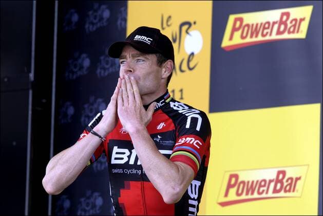 Cadel EVANS (AUS BMC RACING TEAM) Cyclisme : Tour de France - Etape 4 - Lorient Mur de Bretagne - 05.07.2011 - PhotoNews Panoramic 