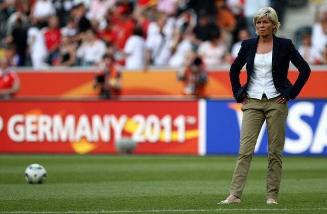 FIFA Frauen Weltmeisterschaft 2011 - Deutschland vs. Frankreich Mönchengladbach , 050711 , FIFA Frauen Weltmeisterschaft 2011 Womens Worldcup 2011 , Gruppe A , Deutschland (GER) vs. Frankreich (FRA) Trainerin Silvia Neid (GER)
