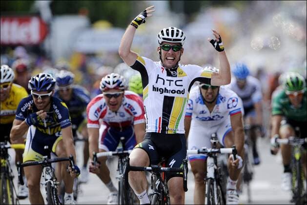 Mark CAVENDISH (HTC - HIGHROAD - GBR) - Etappensieger der 7. Etappe Tour de France 2011 - 7.Ettape: Le Mans - Chateauroux, 08.07.2011 - xPhotoNewsx 