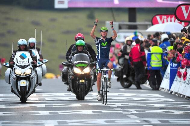 Tour de France 2011 - 8. Etappe: Aigurande - Super Besse - Movistar 2011, Rui Alberto Faria Da Costa, Super Besse  o0 Etappensieg Ziel