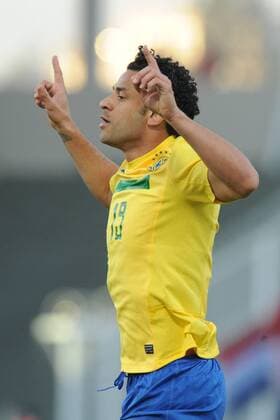 09.07.2011, Cordoba - Copa America 2011 - Brasilien vs Paraguay - Jubel bei Fred 