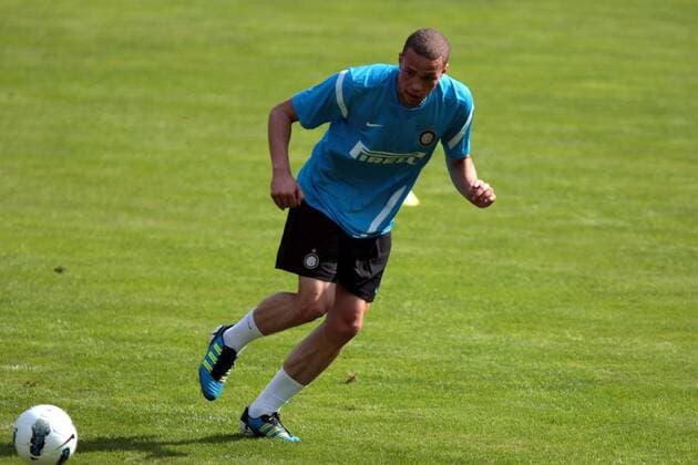 11.07.2011 INTER MILAN SUMMER TRAINING CAMP 2011. Luc Castaignos during the training in Pinzolo, ITALY. xPierrexTeyssotx  ActionPlus11193471 Content restricted for UK based newspaper