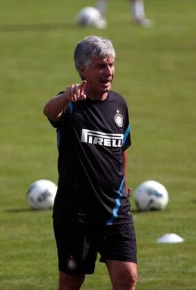 11.07.2011 INTER MILAN SUMMER TRAINING CAMP 2011. The trainer Gian Piero GASPERINI during the training in Pinzolo, ITALY. xPierrexTeyssotx  ActionPlus165197 Content restricted for UK based newspaper