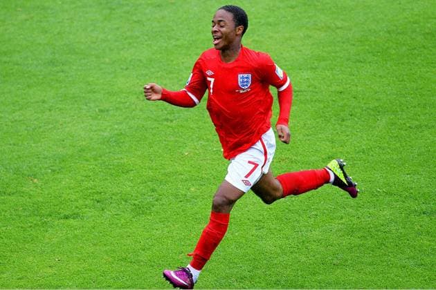 Raheem Sterling (ENG), JUNE 30, 2011 - Football : Raheem Sterling of England celebrates after scoring a goal during the 2011 FIFA U-17 World Cup Mexico Round of 16 match between England 1(4-2)1 Argentina at Estadio Hidalgo in Pachuca, Mexico.  (ZWDA006625)