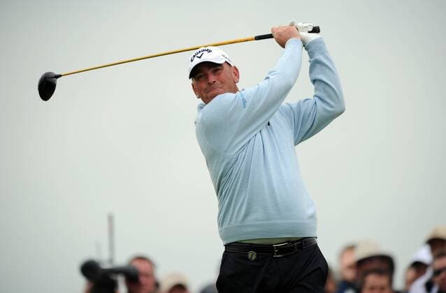 Golf - The Open 2011 - Royal St George s Thomas Bjorn (DEN) tees off on the 18th at Royal St George s, Sandwich 