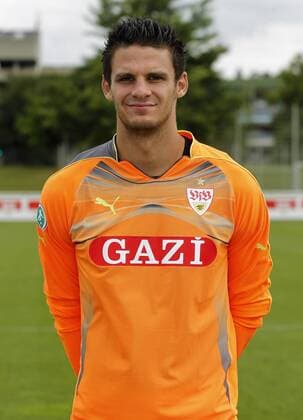 Andre Weiss . Fototermin VfB Stuttgart II, Fussball-3. Liga 2011-2012.