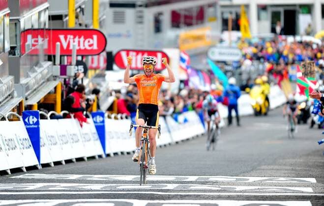 2011, Tour de France, Etappe: 12 Cugnaux - Luz Ardiden, Euskaltel 2011, Samuel Sanchez ---  o0 Etappensieg