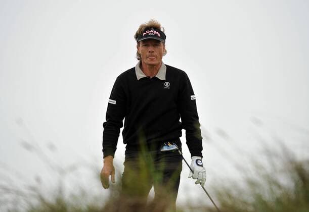 Golf - The Open 2011 - Royal St George s Bernhard Langer of Germany on the seventh tee at Royal St George s, Sandwich 