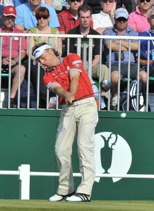 15.07.2011 Action from Royal St Georges, Sandwich, Kent on the second day of the British Open Championship Bernhard Langer of Germany x  ActionPlus11194260 Content restricted for UK based newspaper