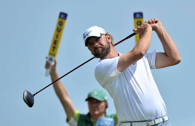 Golf - The Open 2011 - Royal St George s - Day 2 Lucas Glover (USA) tees off on the 18th at Royal St George s, Sandwich 
