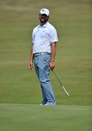 Golf - The Open 2011 - Royal St George s - Day 2 Lucas Glover (USA) reacts as he misses his putt on the 17th at Royal St George s, Sandwich 