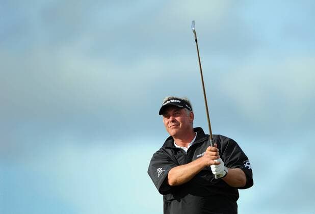 Golf - The Open 2011 - Royal St George s - Day 3 Darren Clarke (NI) tees off on the 16th at Royal St George s, Sandwich 