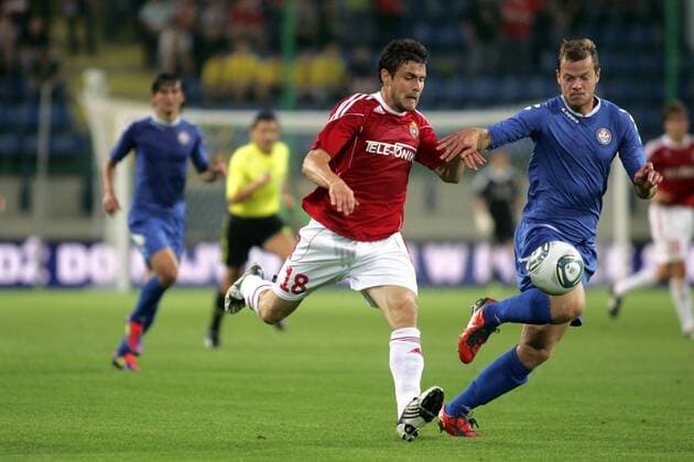 UEFA CHAMPIONS LEAGUE QUALIFICATIONS SECOND ROUND SECOND GAME WISLA KRAKOW - SKONTO RIGA - TSVETAN GENKOV (L) WISLA KRAKOW - 110719HER006