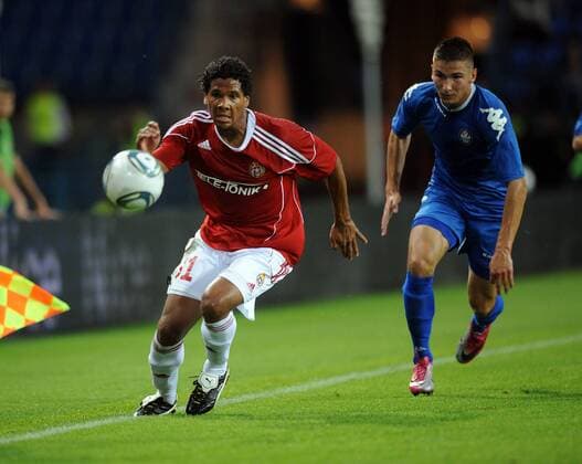UEFA CHAMPIONS LEAGUE QUALIFICATIONS SECOND ROUND SECOND GAME WISLA KRAKOW - SKONTO RIGA - MICHAEL LAMEY - 190711mig008
