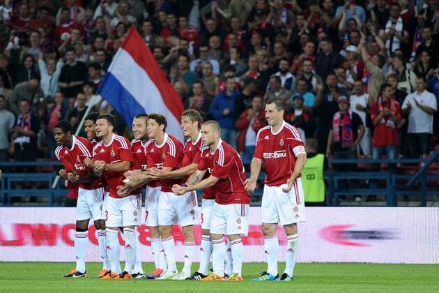 UEFA CHAMPIONS LEAGUE QUALIFICATIONS SECOND ROUND SECOND GAME WISLA KRAKOW - SKONTO RIGA - IVICA ILLIEV, PATRYK MALECKI, RADOSLAW SOBOLEWSKI -  20110719CSMS0013